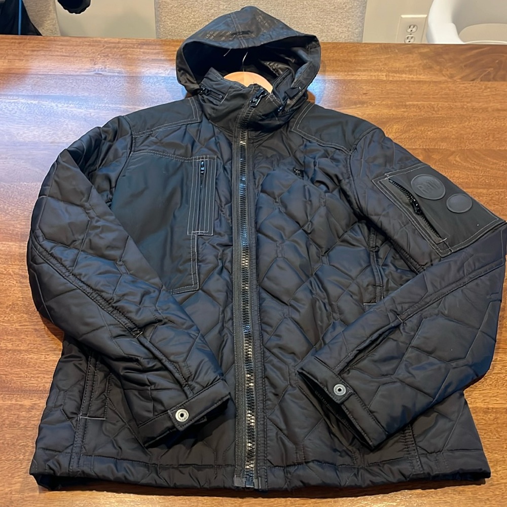 G-Star Raw Powel Quilted Overshirt  Men's Black Jacket size M